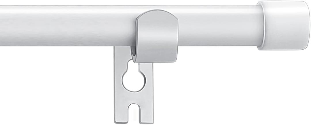 Alskarhem White Curtain Rods for Windows 30 to 45 Inch,5/8 Inch Small Curtain Rod Set With Brackets