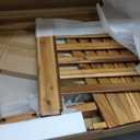 Outsunny Outdoor Rocking Chair, Patio Wooden Rocking Chair with Smooth Armrests, High Back for Garden, Balcony, Porch, Supports Up to 353 lbs, Natural (1 Pack)