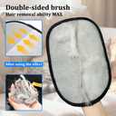 Pet Hair Remover Glove for Cats & Dogs  2025 Newly Upgraded Five-Finger Electrostatic Pet Hair Remover Glove, Reusable Pet Hair Removal Tool (Two Gloves)