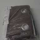 EXCLUSIVE HOME Surfside Cabana Stripe Cotton-Rich Grommet Top Light Filtering Curtain Panel Pair, 54"x84", Black Pearl