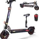 Electric Scooter Adults, 800W Motor, 35 Miles Long Range & 30 MPH Top Speed, Dual Suspension, Folding E-Scooter, with 10" Off Road Tires, Kick Scooter with Detachable Seat, for Commuter Outdoor