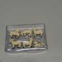 Miniature Garden Figurines Set of 6 Sheep Statues - Outdoor Decor Art for Fall Winter - Patio, Lawn, Yard Decoration - Housewarming Gift (Sheep)