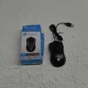 HP Wired Mouse 100 - Precise Optical Sensor with 1600 DPI - Easy USB Connection - Ambidextrous Design - 3 Button Control & Built-in Scrolling - Multi-OS Compatible (6VY96AA#ABL)
