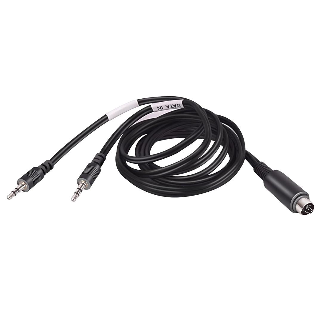 6 Mini DIN Male Plug to 1/8" (3.5mm) Male x2 for Digital Modes FT - FT8/FT4/JT65/PSK Audio Interface,6-Pin Mini DIN Cable DC-11F for YAESU FT-897, FT-857, FT-891