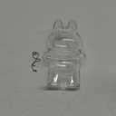 LUFEEMGA Protective Case for LABUBU Surprise Shake Doll,Clear Plastic Display Protective Cover PVC Bag Hanging Model Box with Keychain