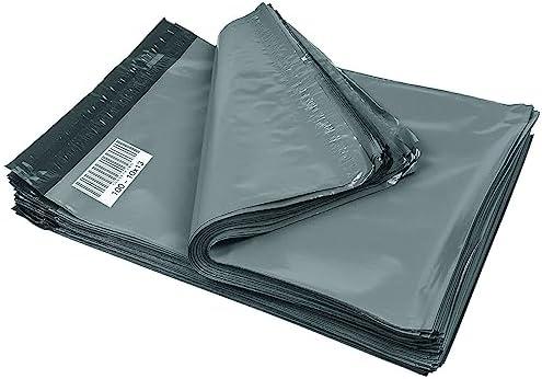 iMBAPrice Poly Mailers 10x13 Inch Grey Shipping Bags, 100-Pack Waterproof Mailing Envelopes with Strong Self-Seal Adhesive, Durable Poly Bags for Clothing, Books & Accessories