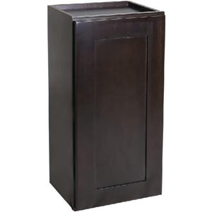 Design House Brookings Shaker Fully Assembled Wall Kitchen Cabinet W1836, 18 W x 12 D x 36 H, Brown, Solid Wood, 568980