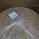 Jute Pouf Ottoman | Footrest Pouf | Hand Braided - Round Boho Pouffe - for Living Room, Bedroom, Nursery (20"x20"x10") Natural