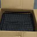 Dish Drying Rack, 2 Tier Large Dish Drying Rack for Kitchen Counter with Drainboard Stainless Steel Dish Drainer for Dish/Knifes/Cup/Cutting Board, Black