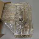 YASONIC Corner Shower Caddy, 3-Pack Adhesive Bathroom Caddy with Soap Holder and 12 Hooks, Rustproof Stainless Steel Shower Organizer, No Drilling Wall Mounted Shower Rack, for Bathroom, Gold