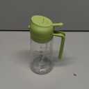 TrendPlain 16oz/470ml Glass Olive Oil Sprayer for Cooking  2 in 1 Olive Oil Dispenser Bottle for Kitchen Gadgets and Air Fryer Accessories, Salad, BBQ - Green