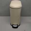 happimess HPM1009F Roland Mini 2.6-Gallon Step-Open Trash Can, Limestone Beige,with Soft-Close Lid, Fingerprint Resistant, Modern, Minimalistic for Home, Kitchen, Office, Bedroom, Bathroom