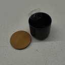 Comeon Ceramic Sugar Spice Container Sugar Bowl with Bamboo Lid and Spoon Porcelain Condiment Jar for Home Kitchen 250ML(8.54OZ) (Matte Black-1P)