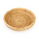 Hipiwe Small Round Keys Basket Bowl for Entryway 8.6" Hand-woven Wicker Storage Basket Rattan Decorative Basket Fruit Candy Cake Food Serving Baskets Tray for Keys, Wallet, Cell Phone