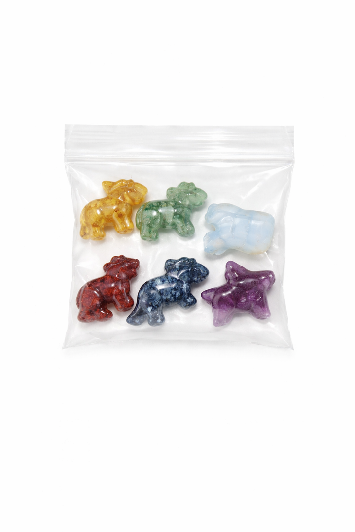 Yuntau 6 Pcs Crystal Horse Figures Gifts Table Centerpiece Ornament