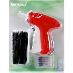Tagging Gun for Clothing,Quick Clothing Fixer, Fine Stitchy Gun for Clothes - Mini Manual Tag Gun with 5 Needles, 500 Black & 500 White Micro Fasteners (Red)