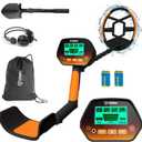 Metal Detector for Adults & Kids, GoGonova Kids Metal Detector, Waterproof Metal Detectors with High Accuracy Lightweight 8" Search Coil, All Metal & Disc Modes for Junior & Youth Gold Detector (Orange)