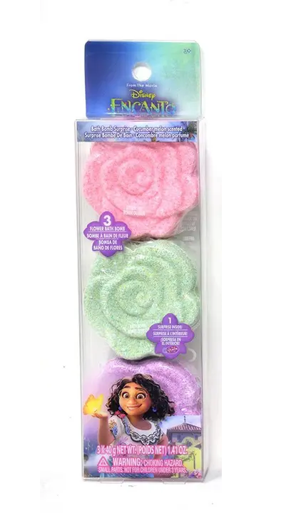 Disney Moana-themed 3-pack of flower-shaped bath bombs