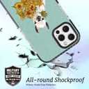 for iPhone 14 Pro Max Case, Whimsical Llama & Sunflower Pattern in Van Gogh Style, Artistic Soft Slim TPU Protective Cover with Shock-Absorbing TPE Strips & Camera Lens Protection for Women (Alpaca)