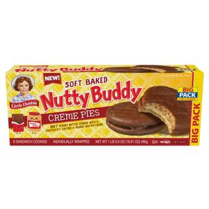 Little Debbie Nutty Buddy Creme Pie Big Pack, 16.9 oz Box (EXP 08/24/26)
