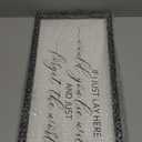 TQianJiang Romantic Song Lyric Wall Decor If I Just Lay Here Would You Lie With Me Sign 24"×10" Love Quote for Couple Bedroom Living Room Large Rustic Modern Wood Framed Wall Hanging Art (Black)