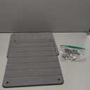 SpaceAid 2 Pack Stone Dish Drying Mats for Kitchen Counter, Expandable Absorbent Rack Dish Pad, Quick Dry Diatomaceous Earth Dishes Mat Tray, Absorbing Sink Stone Mat Board (Gray) (15.8"L x 11.8"W)