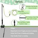 Flirt Pole for Dogs Heavy Duty, Interactive Chase & Tug of War Teaser Wand with Detachable Replacement Knot Ball and Rope Chewing Toys Flirt Stick for Small Medium Large Dogs Exercise & Training