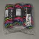 Red Heart Super Saver Yarn, 3 Pack, Neon Stripes 3 Count