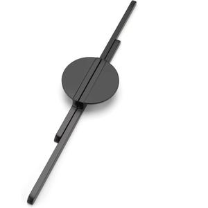 Rergy Cabinet Handles Half Moon Door Pulls and Knobs2Pack Back 11-1/3inch Hole Center, Decorate Hardware for Kitchen Zinc Alloy Furniture for Dresser Drawer (Black)