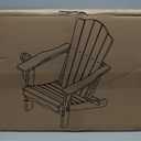 THOEOE Folding Adirondack Chair,HDPE All-Weather Outdoor Chair with Cup Holder,Wooden Textured,Fire Pit Chair,Plastic Patio Chair for Deck,Backyard,Garden,Lawn, Black (28.74"D x 29.65"W x 34.25"H)