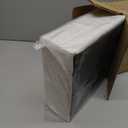 BRIAN & DANY Small Foot Stool, Leather Foot Stools with Legs, Stable Small Footstool for Living Room, White
