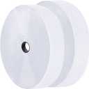 2 Inch x 30 Feet White Self Adhesive Hook and Loop Tape Sticky Back Fastening Roll, Nylon Self-Adhesive Heavy Duty Strips Fastener for Home Office School Car and Crafting Organization - White