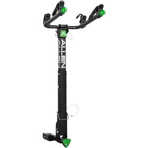 Allen Sports Deluxe Locking Quick Release 2-Bike Carrier for 2 in. and 1 1/4 in. Hitch, Model ZN522Q, Black (Green)