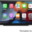 Wireless Carplay with 4K Dash Cam, 9" Portable Carplay Screen for Car, Apple Carplay & Android Auto Car Satellite Radio with 1080P Backup Camera, GPS Navigation/Mirror Link/Voice Control/Bluetooth