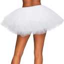 Spooktacular Creations Women Tutu Skirt Costume Adult Halloween Tutus for Halloween Costume Cosplay Party (White)