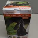 DXOPHIEX 5.5inch Deep Dome Reptile Heat Lamp Reptile Light Fixture UVB Light Fixture Max 100W for Bearded Dragon, Turtles, Snake and Lizard Terrarium