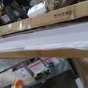 30"x84" Barn Door with Hardware Included, Sliding Glass Barn Door Bathroom Frosted Glass Barn Door 5 Panel with 5 FT Track, Closet Barn Door with Pre-drilled Holes, Need Assembly for Bedroom Kitchen