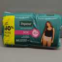 Depend Fresh Protection Adult Diapers, Incontinence Underwear for Women, Disposable, Maximum, Medium, Blush, 30 Count
