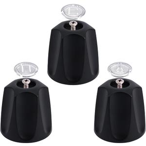 3pcs Shower Knob Replacement, Shower Faucet Handles Kit Including Hot/Cold/Steer Knob and Screws Compatible with Price Pfister Verve Tub