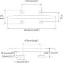 YUSOVE Boat Cleats 6 Inch 316 Stainless Steel Marine Cleat,Mooring Accessories,Boat Dock Deck Cleat,Pack of 4