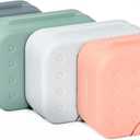 Okuna Outpost Bar Soap Travel Case - 4-Pack, Multicolor, 4.5 x 3.3 x 1.8 in - Snap-Close Portable Holder & Container - Travel Soap Case Pack for Camping & Gym