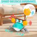 Hirger Crawling Crab Baby Toy, Dancing Walking Crab Tummy Time Toys for Infant 3-12 Month, Toddler Toys for 1 2 3 Year Old Birthday Gift