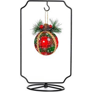 Ornament Display Stand Hanger Rack Hook Chrismas Ornament Party Decoration Holder Air Plant Flower Pot Hanging Terrarium Home Office Decoration(D-Style)