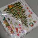 2Pcs Christmas Toilet Stickers Xmas Christmas Tree Snowflake Snowman Pattern Wall Decals Window Glass Bathroom Self-Adhesive Stickers Decoration for Home Decor Merry Christmas Supplies