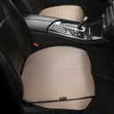 Auto Newer Breathable Universal Four Seasons Car Seat Covers, Luxury Car Seat Cushion Protectors for Front Seat Bottoms, Compatible with 95% Vehicles Fit for Cars Truck SUV (Gold Beige, 2PCS)