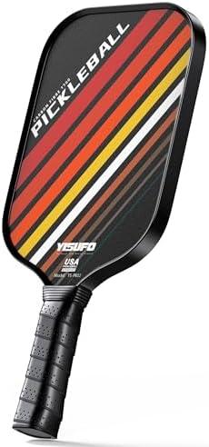 Pickleball Paddles, T700 Carbon Fiber Pickleball Paddle, 16MM Polypropylene Honeycomb Core, Great Grit & Spin, USAPA Approved Pickleball Thermoformed Racket with Traction and Stability