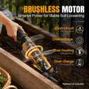 Mini Handheld Tiller Cultivator for Gardening Compatible for Dewalt 20V