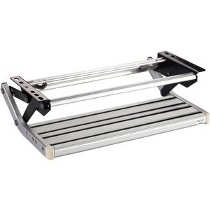 GEARFLAG Manual RV Step  Folding Aluminum Entry Step with Anti-Slip Surface, 440 lbs Capacity  for Camper, Trailer, Motorhome