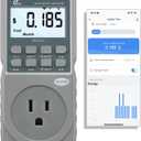 PN2500 Professional NEMA 5-15 Wi-Fi Wireless Level 1 EV Charger Pass-Through Power Usage Monitor (60-240V, 25Amp)