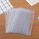 CYFUN DESIGN 10 Sheet Binder Pockets Sleeves Bags A5 Size 6 Hole Binder Folder for Dies and Stamps Storage,Waterproof PVC Clear Bags Protectors for Cutting Dies Stencil Album Stamp Crafts